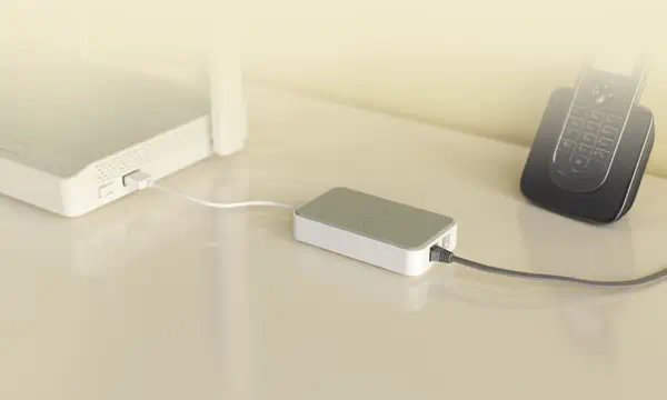 Keenetic Linear (KN-3110) Adaptateur USB pour téléphone analogique à deux ports - Routeur - visuel 6