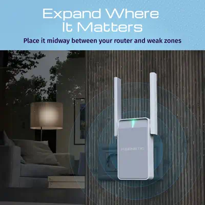 Keenetic Buddy 5 (KN-3311) Amplificateur de la portée du Wi-Fi 5 maillé AC1200 avec port Ethernet - Routeur - visuel 2