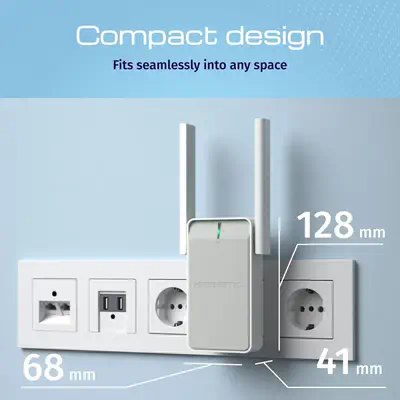 Keenetic Buddy 6 (KN-3411) Amplificateur de la portée du Wi-Fi 6 maillé AX3000 avec port Gigabit Eth - Routeur - visuel 7
