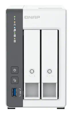 QNAP TS-216G serveur de stockage NAS Tower Cortex-A Cortex-A55 4 Go 0 To Blanc - Serveur NAS - visuel 2
