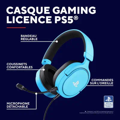Trust GXT 498B Forta Casque Avec fil Arceau Gaming Bleu - Casque Micro - visuel 8