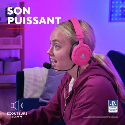 Trust GXT 498P Forta Casque Avec fil Arceau Gaming Rose - Casque Micro - visuel 10