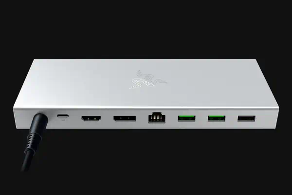Razer USB 4 Dock USB Type-C 10000 Mbit/s Argent - Accessoire composant - visuel 2