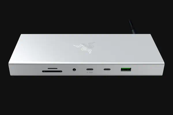 Razer USB 4 Dock USB Type-C 10000 Mbit/s Argent - Accessoire composant - visuel 1