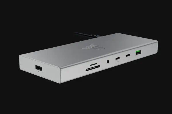 Razer USB 4 Dock USB Type-C 10000 Mbit/s Argent - Accessoire composant - visuel 4