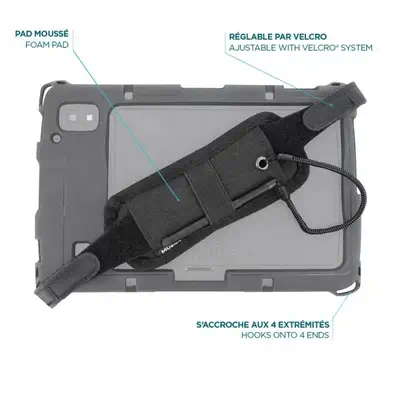 Mobilis 001096 accessoire d’étui de tablette Dragonne Noir - Accessoires Tablette - visuel 3