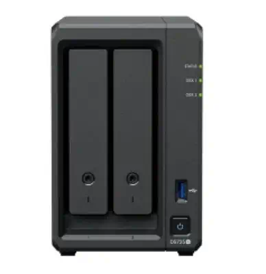 Synology DP320 serveur de stockage NAS Bureau R1600 8 Go 16 To Noir - Serveur NAS - visuel 1