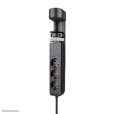 Neomounts DS22-840BL6 Multiprise de bureau avec pince et ports USB-C et USB-A - charge rapide - Bras articulé - visuel 1