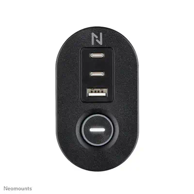 Neomounts DS22-840BL6 Multiprise de bureau avec pince et ports USB-C et USB-A - charge rapide - Bras articulé - visuel 6
