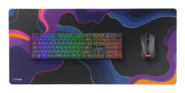 Trust GXT 759 XXL Tapis de souris de jeu Noir, Bleu, Rose, Violet - visuel 4
