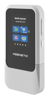 Keenetic Roamer 5G (KN-5210) Point d'accès mobile 5G avec Wi-Fi 6 - Carte Réseau - visuel 1
