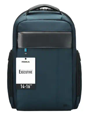 Mobilis Executive 3 40,6 cm (16") Étui sac à dos Noir, Bleu - Sacoche & Housse - visuel 2