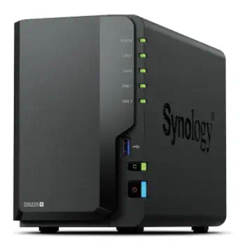 Synology DiskStation DS225+ 2 Bay NAS Bureau Intel® Celeron® J4125 2 Go DDR4 Synology DSM Noir livraison gratuite