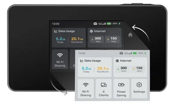 TP-Link M8550(EU) routeur cellulaire, passerelle et modem Routeur de réseau cellulaire - Borne Wifi - visuel 4