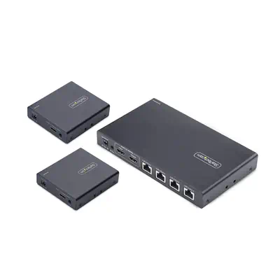Rallonge et Répartiteur HDMI 4 Ports sur CAT6, 4K 60 Hz, Jusqu'à 70 m, Kit de Distribution HDMI 1x4  - StarTech - Accessoire Réseau - visuel 2