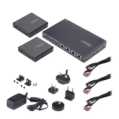 Rallonge et Répartiteur HDMI 4 Ports sur CAT6, 4K 60 Hz, Jusqu'à 70 m, Kit de Distribution HDMI 1x4  - StarTech - Accessoire Réseau - visuel 3