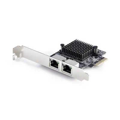 Carte Réseau PCIe Gigabit 5G à 2 Ports, Carte LAN PCI Express 5G/2,5G/1G/100M/10M, Realtek RTL8126,  - StarTech - visuel 1