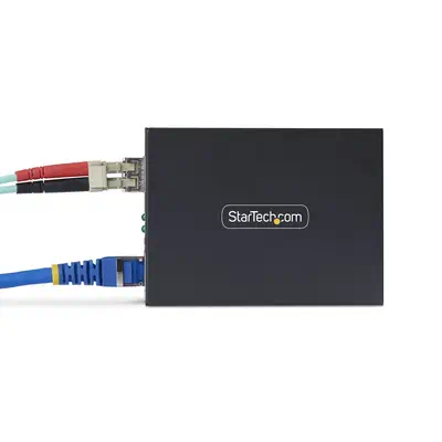 StarTech.com MCM1110SMLC20 convertisseur de support réseau 2000 Mbit/s 1310 nm Monomode Noir - Accessoire Réseau - visuel 5