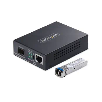 StarTech.com MCM1110SMLC20 convertisseur de support réseau 2000 Mbit/s 1310 nm Monomode Noir achat responsable