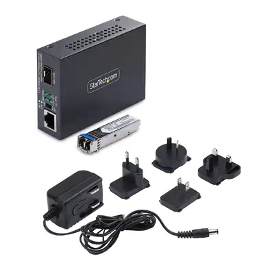 StarTech.com MCM1110SMLC20 convertisseur de support réseau 2000 Mbit/s 1310 nm Monomode Noir - Accessoire Réseau - visuel 7