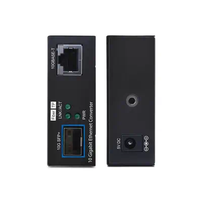 Convertisseur de Média Fibre Optique 10 GbE SFP+, 10 Gigabit Ethernet RJ-45 vers 10GBASE-X SFP+, Mon - StarTech - Carte Réseau - visuel 3
