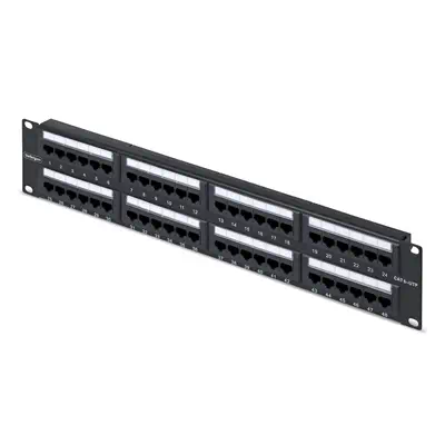 Panneau Patch Cat6 48 Ports 2U Monté en Rack, RJ45, UTP, 110 Punch-Down, Panneau Patch Ethernet Cat  - StarTech - Switchs et Hubs - visuel 1