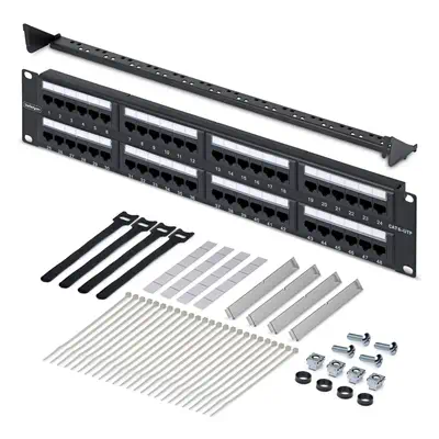 Panneau Patch Cat6 48 Ports 2U Monté en Rack, RJ45, UTP, 110 Punch-Down, Panneau Patch Ethernet Cat  - StarTech - Switchs et Hubs - visuel 6
