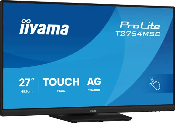 iiyama ProLite T2754MSC-B2AG écran plat de PC 68,6 cm (27") 1920 x 1080 pixels Full HD LED Écran tac - Ecran Ordinateur - visuel 2