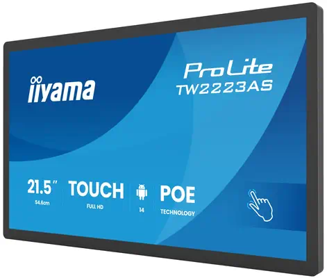 iiyama TW2223AS-B3P Écran d'affichage dynamique Écran plat interactif 54,6 cm (21.5") Wifi 450 cd/m² - Unité Centrale - visuel 4