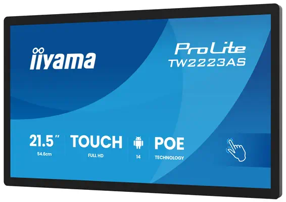 iiyama TW2223AS-B3P Écran d'affichage dynamique Écran plat interactif 54,6 cm (21.5") Wifi 450 cd/m² - Unité Centrale - visuel 6