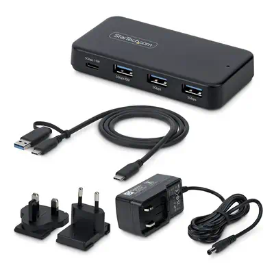 Hub USB-C et USB-A à 4 Ports, 5 Gbps, Auto-Alimenté, Câble Hôte USB-C et USB-A 2 en 1, 1 Port USB-C  - StarTech - Carte Réseau - visuel 3