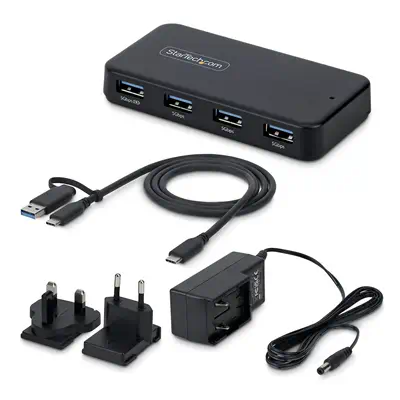 Hub USB-A à 4 Ports, 5 Gbps, Auto-Alimenté, Câble Hôte USB-C et USB-A 2 en 1, 1 Port de Chargement B - StarTech - Carte Réseau - visuel 3