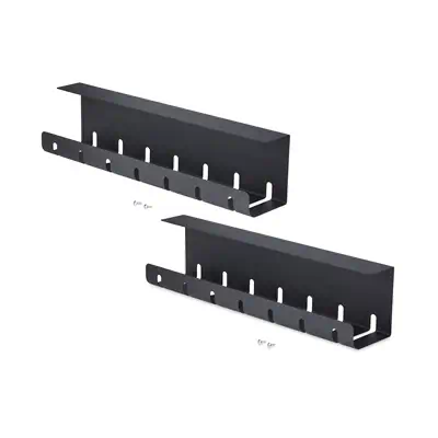 Lot de 2 Bacs de Gestion des Câbles sous Bureau, Longueur 106cm (53cm par Plateau), Organiseur de Câ - StarTech - Switchs et Hubs - visuel 1