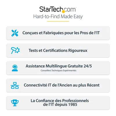 Bac de Rangement de Câbles sous Bureau, Longueur 61,5cm, Organiseur de Câbles Métallique de Type Pan - StarTech - Switchs et Hubs - visuel 9