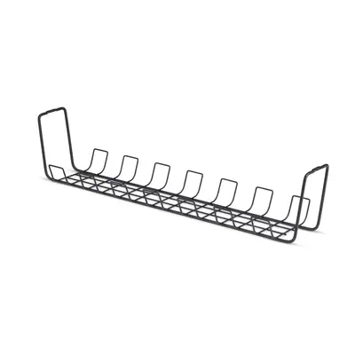 Bac de Rangement de Câbles sous Bureau, Longueur 61,5cm, Organiseur de Câbles Métallique de Type Pan - StarTech - Switchs et Hubs - visuel 1