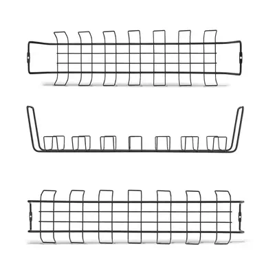 Bac de Rangement de Câbles sous Bureau, Longueur 61,5cm, Organiseur de Câbles Métallique de Type Pan - StarTech - Switchs et Hubs - visuel 2
