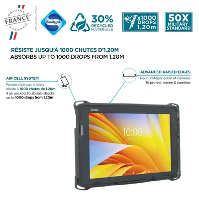 Mobilis 065035 étui pour tablette 25,4 cm (10") Anti-chocs Noir - Accessoires Tablette - visuel 2