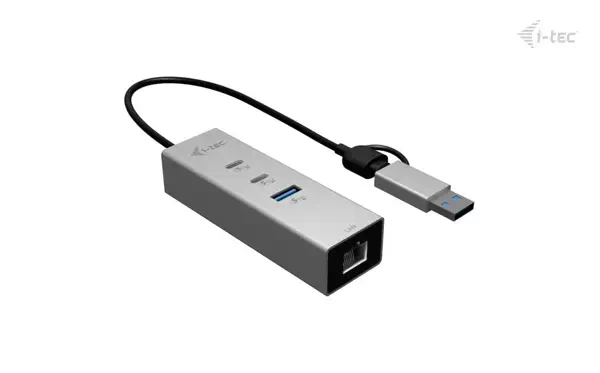 USB-C/USB-A Metal HUB 3 (2x USB-C, 1x USB-A) Port + 2.5GLAN - I-Tec - Switchs et Hubs - visuel 2
