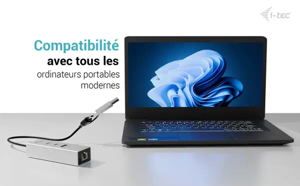USB-C/USB-A Metal HUB 3 (2x USB-C, 1x USB-A) Port + 2.5GLAN - I-Tec - Switchs et Hubs - visuel 6