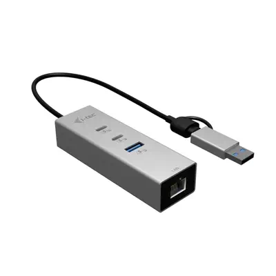 USB-C/USB-A Metal HUB 3 (2x USB-C, 1x USB-A) Port + 2.5GLAN - I-Tec - Switchs et Hubs - visuel 1
