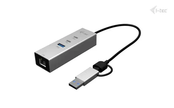 USB-C/USB-A Metal HUB 3 (2x USB-C, 1x USB-A) Port + 2.5GLAN - I-Tec - Switchs et Hubs - visuel 3