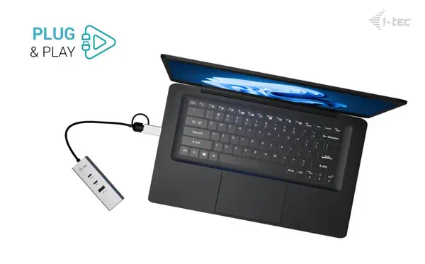 USB-C/USB-A Metal HUB 3 (2x USB-C, 1x USB-A) Port + 2.5GLAN - I-Tec - Switchs et Hubs - visuel 10