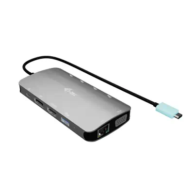 USB-C Metal Nano 3x Display (DP, HDMI and VGA) Docking Station + Power Delivery 100 W - I-Tec - Station d'accueil pour portable - visuel 1