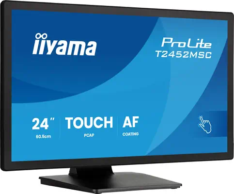 iiyama ProLite T2452MSC-B2 écran plat de PC 61 cm (24") 1920 x 1080 pixels Full HD Écran tactile Noi - Ecran Ordinateur - visuel 2