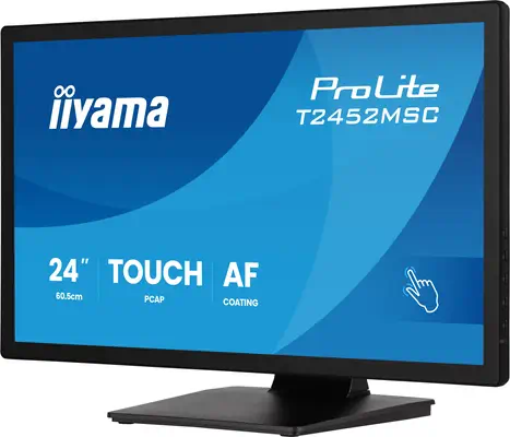 iiyama ProLite T2452MSC-B2 écran plat de PC 61 cm (24") 1920 x 1080 pixels Full HD Écran tactile Noi - Ecran Ordinateur - visuel 4