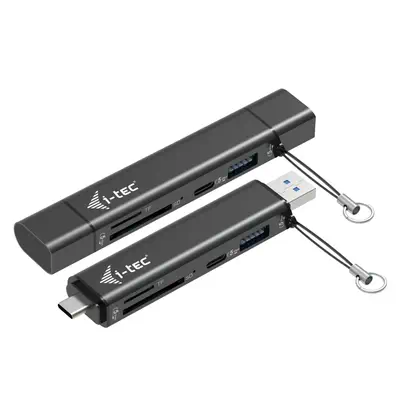 USB-C/USB-A Dongle SD, TF and 2x USB (1x USB-A, 1x USB-C) - I-Tec - Switchs et Hubs - visuel 1
