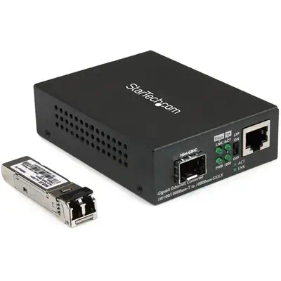 Convertisseur de média Gigabit Ethernet fibre optique compact - 850nm MM LC - 550 m - StarTech - Accessoire Réseau - visuel 2
