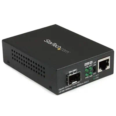 Convertisseur de média Gigabit Ethernet fibre optique avec slot SFP ouvert - StarTech - Accessoire Réseau - visuel 1