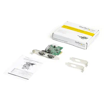 Carte adaptateur PCI Express vers serie RS232 - 2 ports - 16950 UART - Cache FIFO de 256 octets - AS - StarTech - Carte Réseau - visuel 6