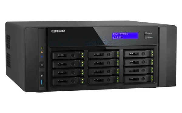 QNAP TS-H1277AFX-R7-32G serveur de stockage NAS Tower AMD Ryzen™ 7 32 Go DDR5 0 To QuTS hero Noir - Serveur NAS - visuel 4